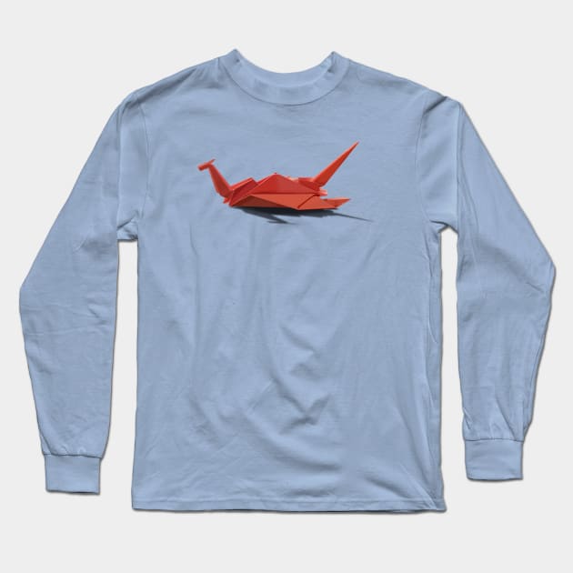 Origami Dragon Long Sleeve T-Shirt by rene-robinson3